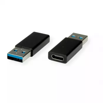 Adapter USB 3.2 Gen 1 VALUE Type A – C M/F Melns