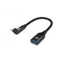 Conceptronic ABBY19B USB 3.2 Gen 2 90° leņķa USB-C uz USB-A OTG adapteris