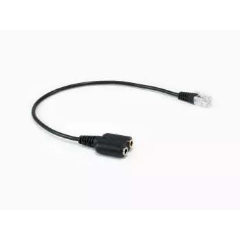 Equip RJ9 uz 3.5mm austiņu audio adapteris melns 0.25m