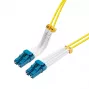 Lanview LVO231409-FLEX optiskā šķiedra kabelis 5 m LC LC/LC dzeltens