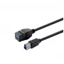 VivoLink USB 3.0 A-A pagarinātājkabelis PROKEYUSB3AFBM1B Melns, Sievišķais-Sievišķais, 1 m