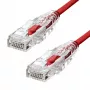 ProXtend S-6UTP-05R Ultra Slim CAT6 U/UTP Ethernet kabelis, CU, LSZH, 5 m, sarkans