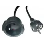 MicroConnect MC-PE0300FRB barošanas pagarinātājs ES uz franču E tipu, 3 m, melns