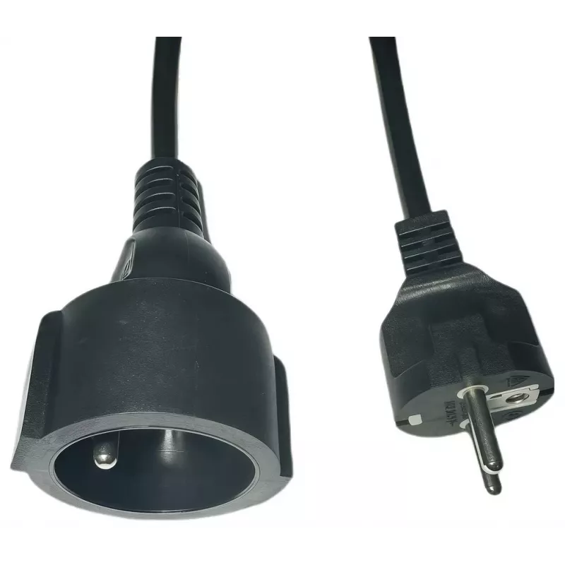 MicroConnect MC-PE0300FRB barošanas pagarinātājs ES uz franču E tipu, 3 m, melns