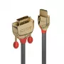 Lindy 2m HDMI uz DVI-D kabelis, Gold Line