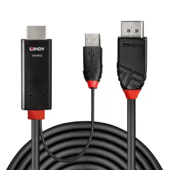 Lindy 3 m HDMI uz DisplayPort kabelis