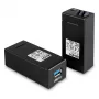 AV raidītājs un uztvērējs Lindy 200m šķiedras optikas USB 3.0 pagarinātājs