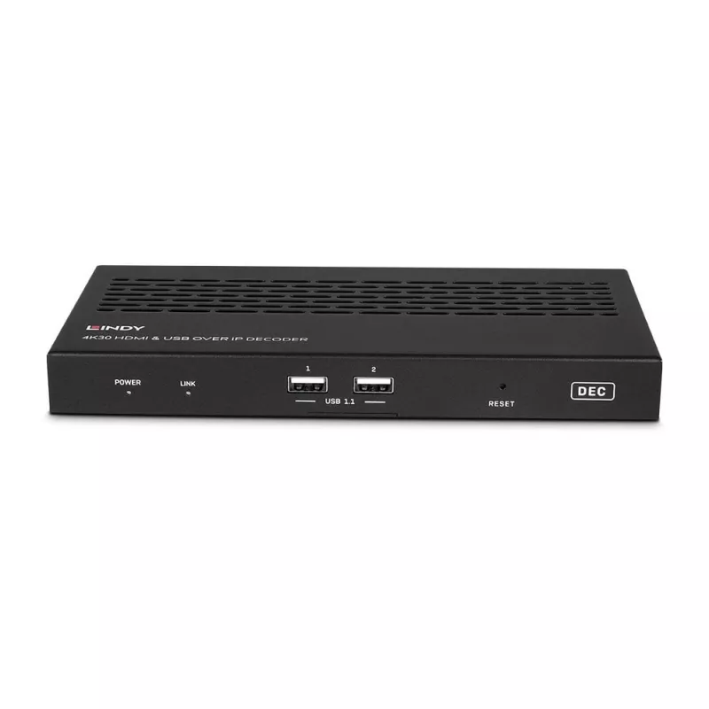Lindy 4K30 HDMI un USB over IP sistēmas dekoders