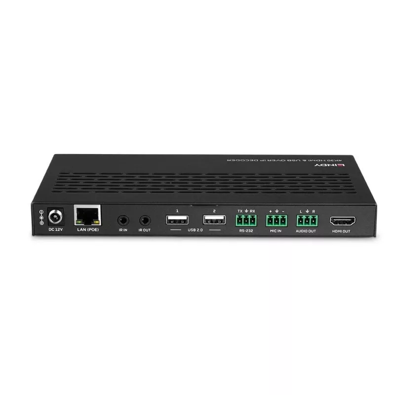 Lindy 4K30 HDMI un USB over IP sistēmas dekoders