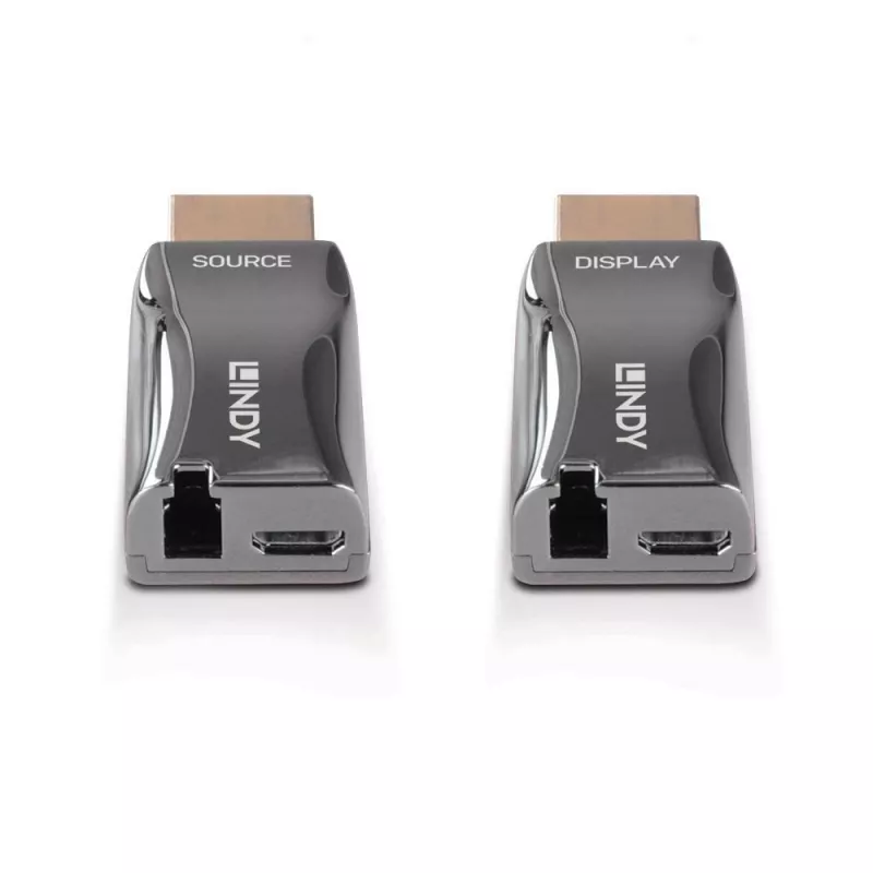 AV raidītājs un uztvērējs Lindy 300m Šķiedras optikas HDMI 4K60