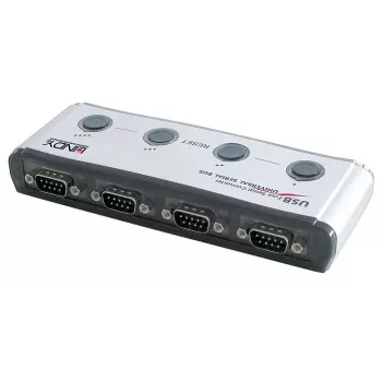 USB uz 4 Portu Seriālo Pārveidotājs Lindy 42858
