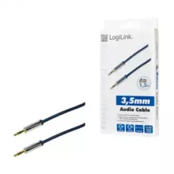 Audio kabelis LogiLink CA10150 1,5m 3,5mm Zils