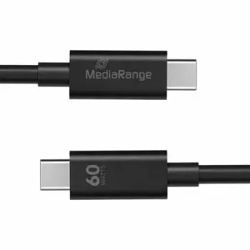 USB kabelis MediaRange MRCS213 1,2 m USB 3.2 Gen 1 USB C melns