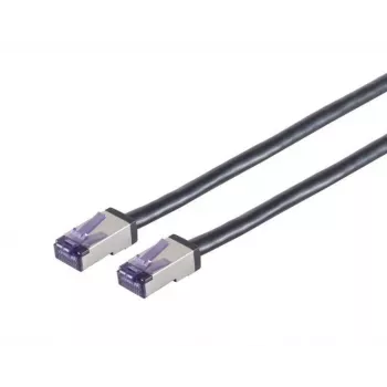 Lanview LVN-CAT6A-FLEX-50CM tīkla kabelis, melns, 0,5 m, S/FTP (S-STP)