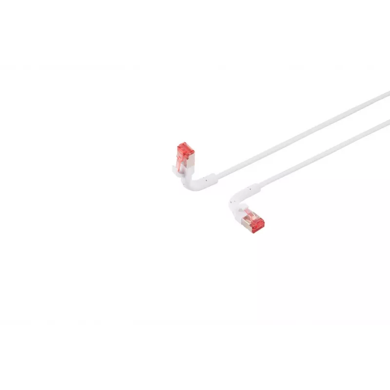 Tīkla kabelis Lanview LV-6AFTP-FLEX-ANG-075W RJ45 Cat6A 0,75m Balts