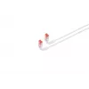 Tīkla kabelis Lanview LV-6AFTP-FLEX-ANG-075W RJ45 Cat6A 0,75m Balts