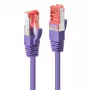 Tīkla kabelis Lindy RJ45/RJ45 CAT6 3m S/FTP Purpursarkans
