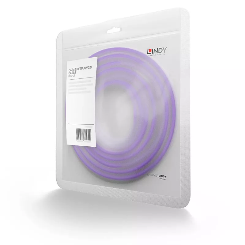 Tīkla kabelis Lindy RJ45/RJ45 CAT6 7,5m Violet S/FTP (S-STP)