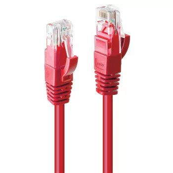 Lindy 0.5m Cat.6 U/UTP tīkla kabelis, sarkans