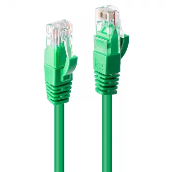 Tīkla kabelis Lindy 0,5 m RJ-45 Cat6 U/UTP Zaļš