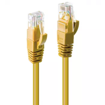 Lindy 10m Cat.6 U/UTP tīkla kabelis, dzeltens