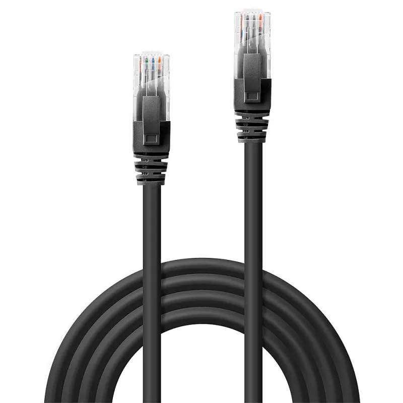 Tīkla kabelis Lindy 30m Cat.6 RJ-45 U/UTP Melns