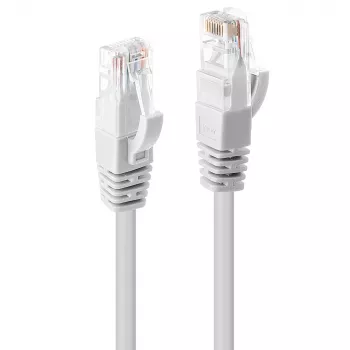 Lindy 0.3m Cat.6 U/UTP tīkla kabelis, balts
