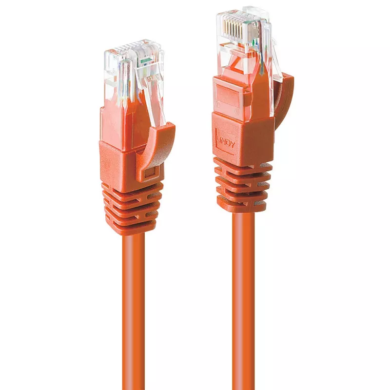 Tīkla kabelis Lindy 3m Cat.6 RJ-45 U/UTP Oranžs