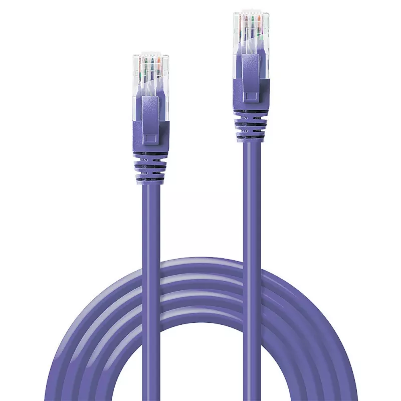 Tīkla kabelis Lindy 3m Cat.6 RJ-45 U/UTP Violet