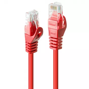 Lindy 48181 tīkla kabelis Sarkans 0.5 m Cat6 U/UTP (UTP)