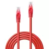 Tīkla kabelis Lindy RJ45/RJ45 CAT6 10m U/UTP Sarkans