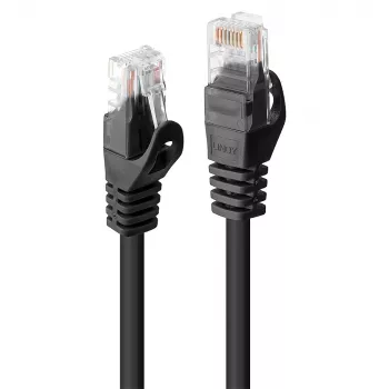 Lindy 48190 tīkla kabelis, melns, 0,3 m, Cat6 U/UTP