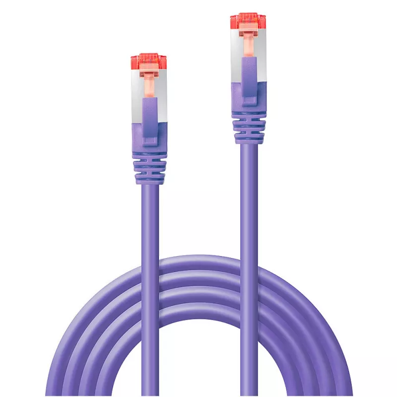 Tīkla kabelis Lindy RJ-45 Cat.6 0.5m S/FTP Violeta