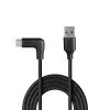 Lindy 1m USB 3.2 Type-A uz taisnleņķa USB-C kabelis, 10Gbps
