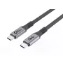 MicroConnect USB4CC1.5 USB4 Gen 3x2 kabelis 1.5 m USB-C melns