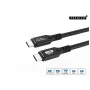 Microconnect MC-USBCC6 USB kabelis USB 3.2 Gen 2x2 6 m USB C Melns