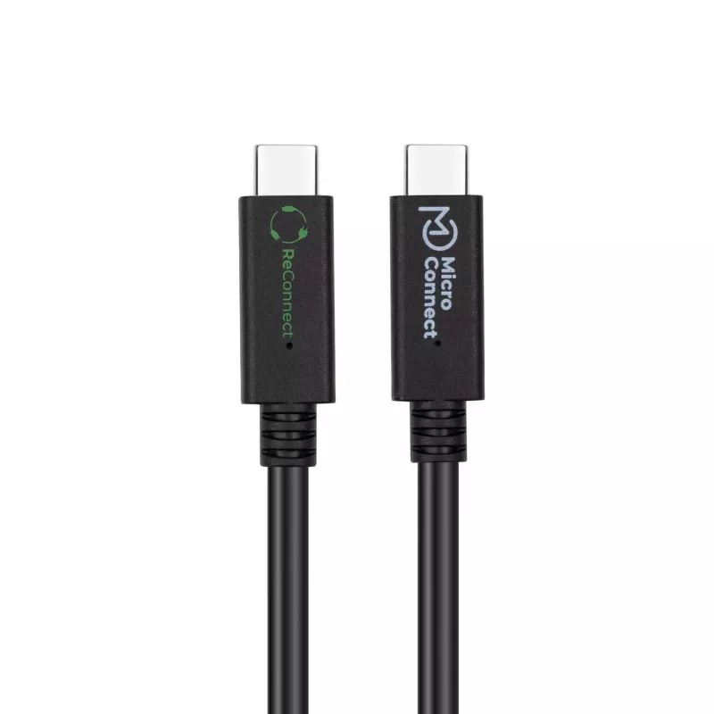MicroConnect ECO-USB3.2CC1.5 USB kabelis USB 3.2 Gen 2x2 1.5 m USB-C Melns