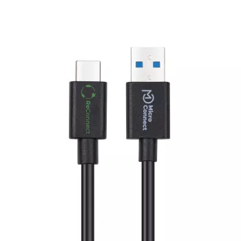 Microconnect ECO-USB3.2CA0.25 USB kabelis USB 3.2 Gen 2 (3.1 Gen 2) 0.25 m USB A USB C Melns