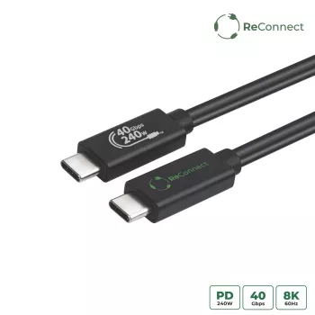 USB4 kabelis MicroConnect ReConnect ECO-USB4CC1 — USB4 datu/lādēšanas kabelis (ECO-USB4CC1)