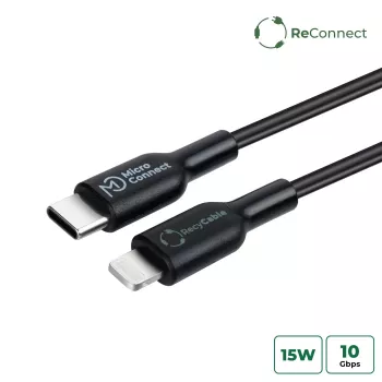 Microconnect ECO-USB3.1CL2 Lightning kabelis 2m Melns USB-C