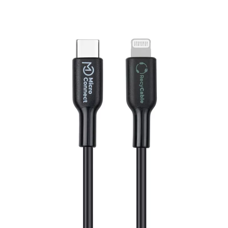 Microconnect ECO-USB3.1CL2 Lightning kabelis 2m Melns USB-C