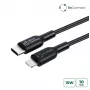 MicroConnect ECO-USB3.1CL1 Lightning kabelis 1m Melns USB-C
