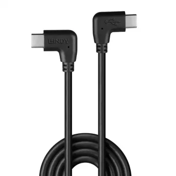 Lindy 1 m USB 2.0 taisnleņķa USB-C uz taisnleņķa USB-C kabelis