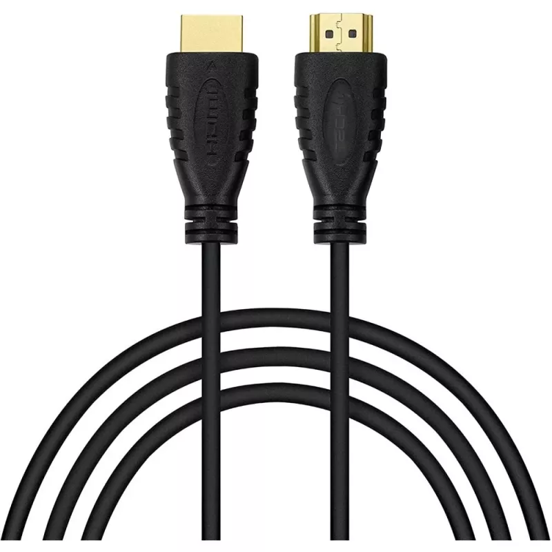 Techly ICOC HDMI2-4-060 HDMI 2.0 High Speed kabelis ar Ethernet, A/A vīrišķais/vīrišķais, 4K 60Hz, 6 m, melns