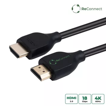 Microconnect ECO-MC-HDM19190.5V2.0 HDMI kabelis 0.5 m HDMI Type A (Standarta) Melns