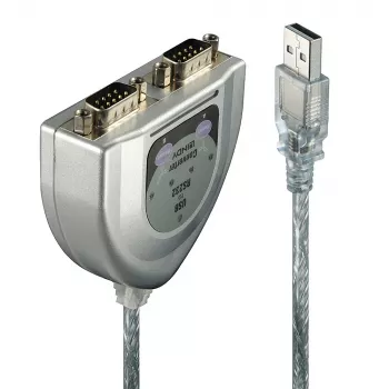 USB uz 2 portu seriālo pārveidotājs Lindy 42889