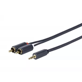 Vivolink PROMJRCA20 audio kabelis 20 m 3.5 mm – 2 x RCA melns