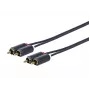 Vivolink PRORCARCA1 audio kabelis 1 m 2 x RCA Melns
