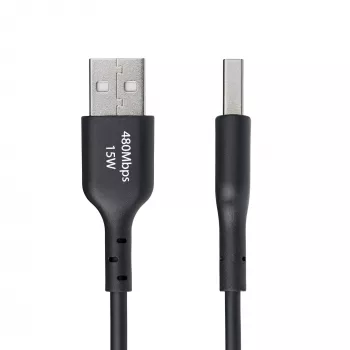 StarTech.com 1m USB-A uz USB-C uzlādes kabelis, uzlāde un sinhronizācija, 3A, USB 2.0, TPE apvalks - melns