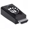 Manhattan HDMI uz VGA pārveidotājs (ar Audio), 1080p, Vīrietis uz Sievieti, Mikro-USB barošanas ieeja, Melns, Trīs gadu garantija